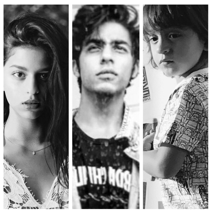 In picture 3 vices :17 Suhana Khan, 20 Aryan Khan and 4 AbRam Khan