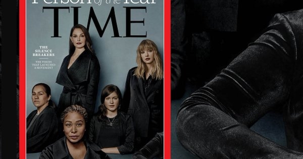 The faces of five women, including celebrities Taylor Swift and Ashley Judd