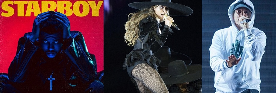 The Weekend, the Beyonce and the Eminem