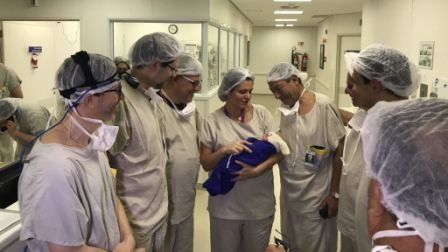 First baby born following a uterus transplant from a deceased donor