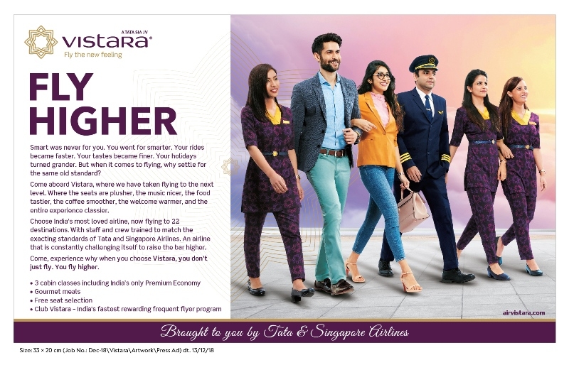 “Fly Higher”: Vistara’s new brand campaign inspires flyers to not settle for less than the best