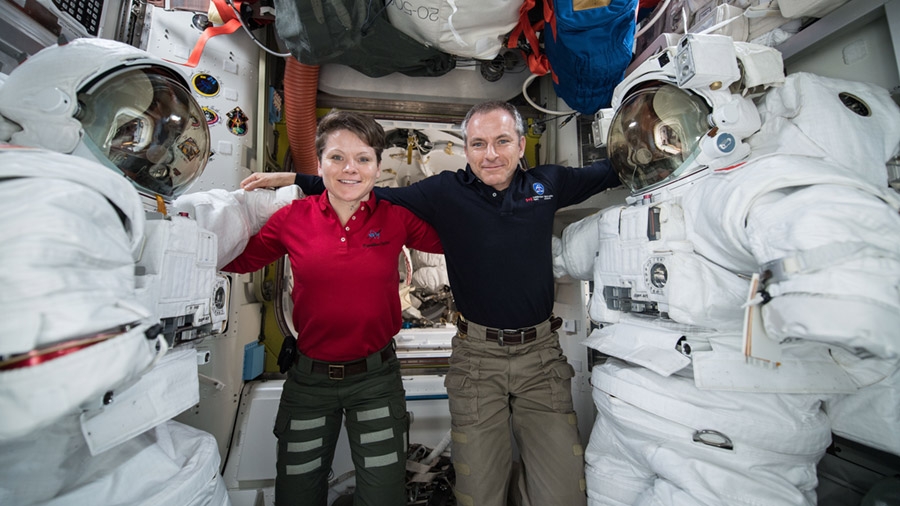 NASA astronauts conduct the first spacewalk of 2019