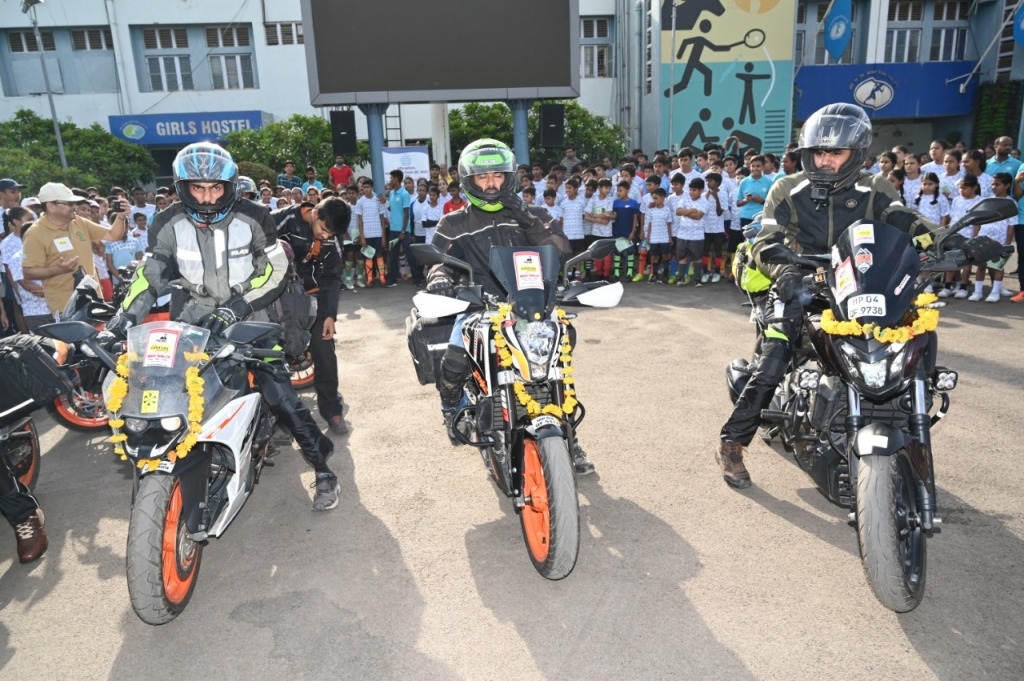 Flag off ceremony of MANM Bikers to Spiti Valley held at TT Nagar Stadium