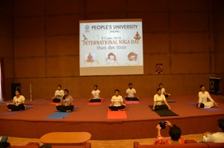The People's University celebrates the International Yoga Day