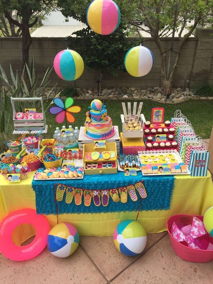 Decor trends for kids birthday parties in summer
