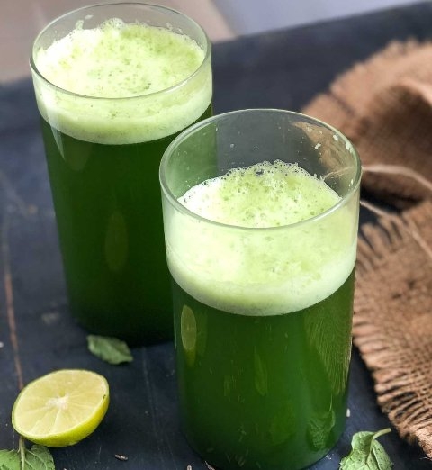 Lemon Pudina Curry Leaf Shikanji