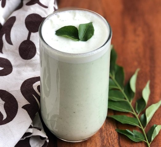 Curry Leaves Buttermilk - Curry Patta Chaas 