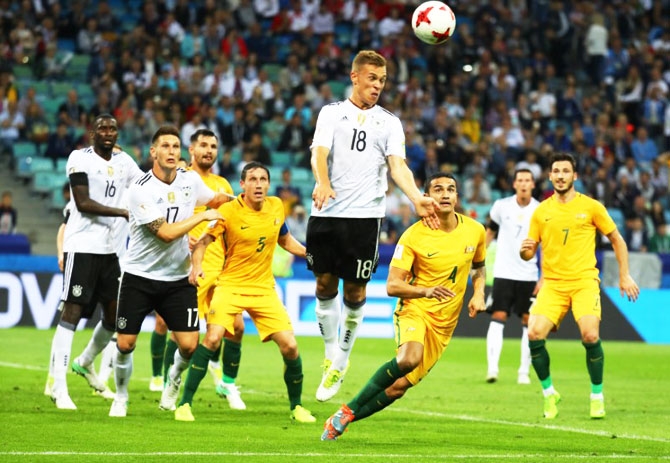 Germany starts FIFA Confed Cup with 3-2 win over Australia