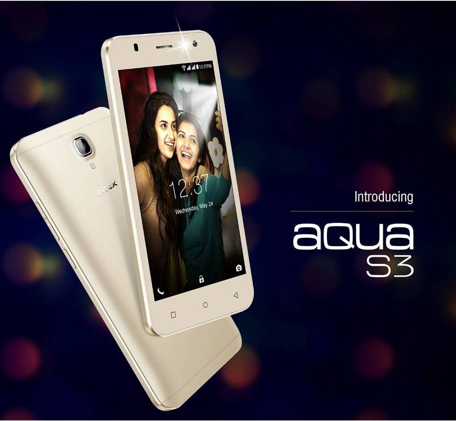 Intex launches fast-charging Aqua S3 smartphone