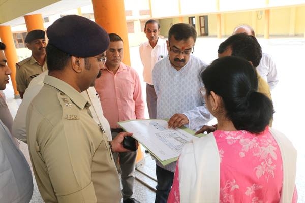 Chief Electoral Officer Rajan apprises himself about preparations for the Assembly elections in Datia district