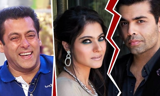 Kajol Hugs Salman Khan and moves on ignoring Karan Johar, seem feud is fiery on!