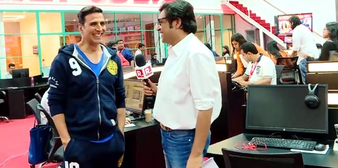 Akshay Kumar and Arnab Goswami