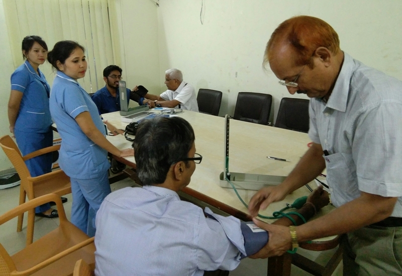 Evening OPD clinic concluded at  press club