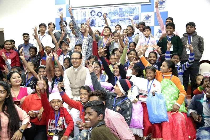 Study hard, play a lot and reach for the sky: CM Chouhan