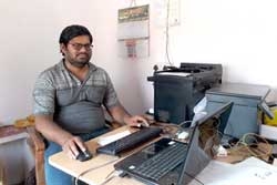 Deepesh Acharya becomes owner of kiosk and Aadhar service centre
