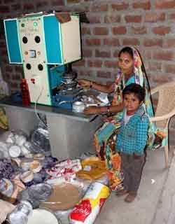 Rajanti Bai owns Atharva Disposal House  