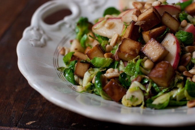 Shredded Brussels Sprouts & Apples 