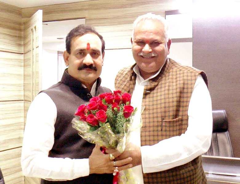 PR Minister Dr. Narottam Mishra meets J &K Irrigation Minister