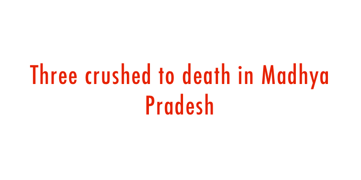  Three crushed to death in Madhya Pradesh 