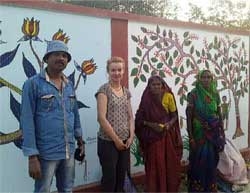Tribal Mural paintings become center of public attraction in Umaria