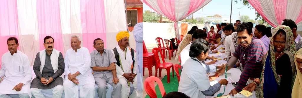 PR Minister Dr. Mishra inaugurates health camp