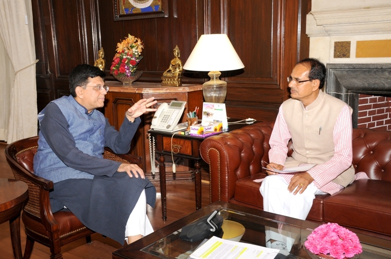 CM Chouhan meets Union Finance Minister Piyush Goyal
