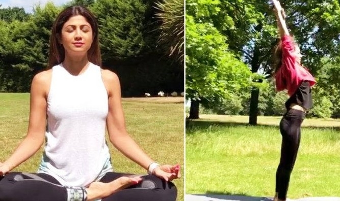  Celebs post their yoga poses