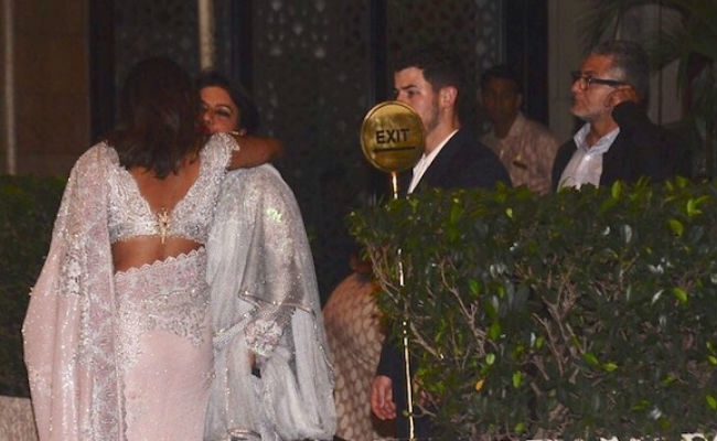 Priyanka Chopra takes Nick Jonas to Mukesh Ambani's son's pre-engagement party. 
