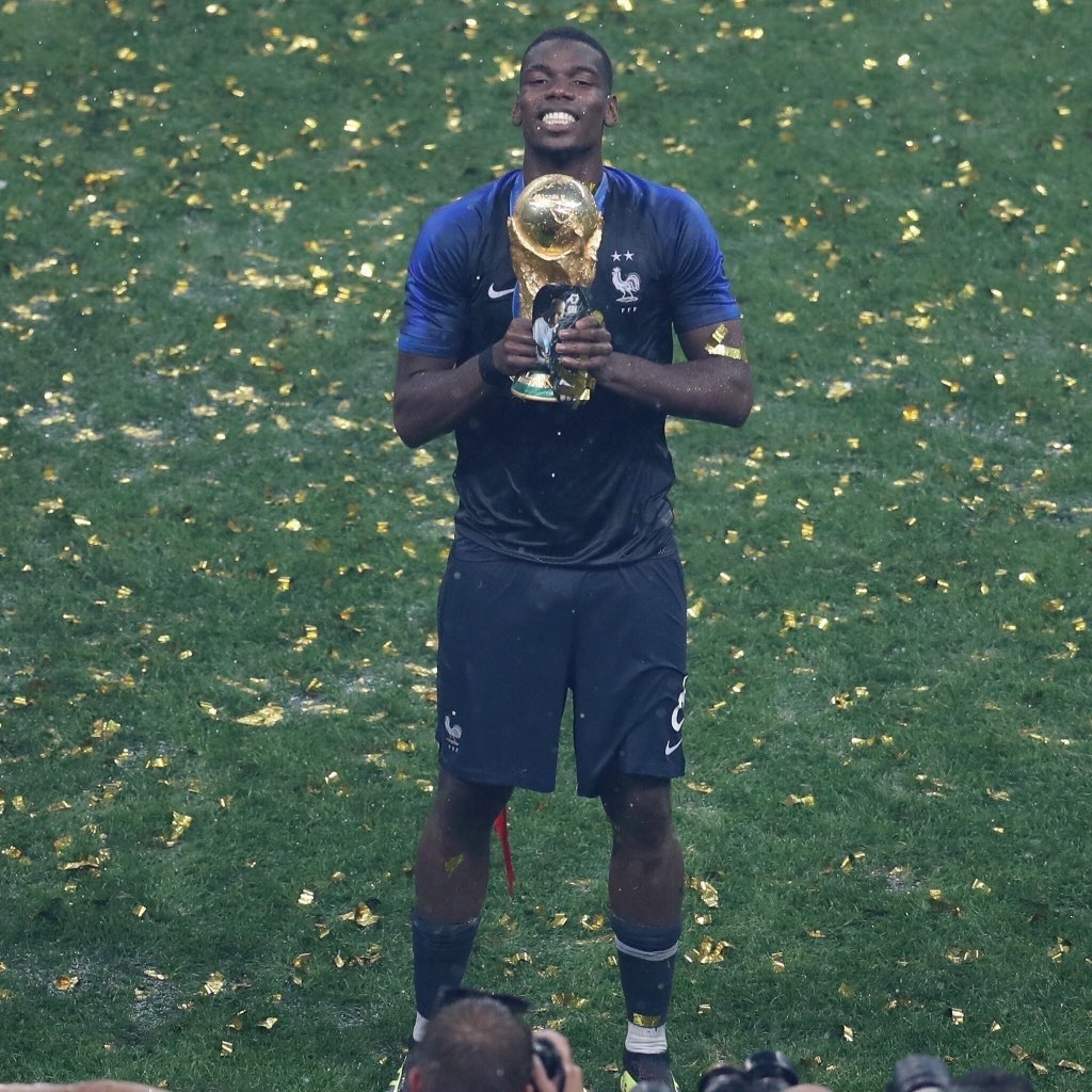 FIFA World Cup winner Pogba gave a touching tribute to his father