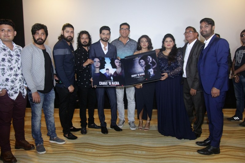 Mukesh Rishi and Raja Hasan at the Trailer Launch of Chahat Ya Nasha 