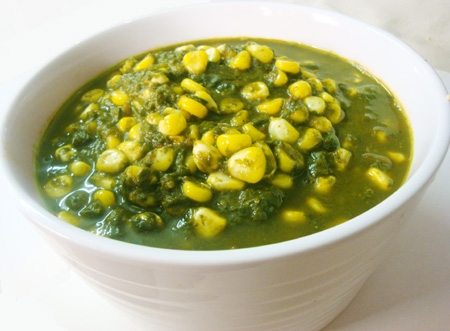 Corn Spinach Curry