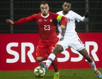  Qatar stuns Switzerland with 1-0 win in friendly 