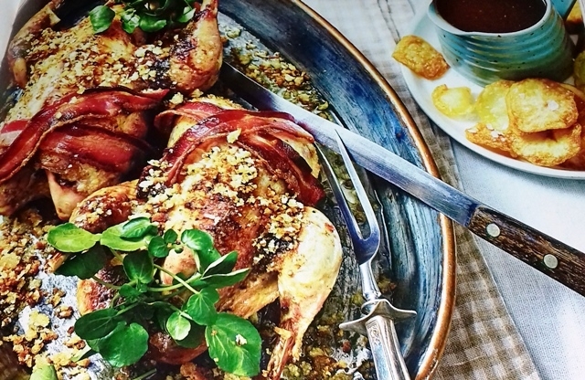 Traditional roast pheasant