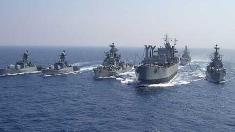  Naval exercise underway at Goa 