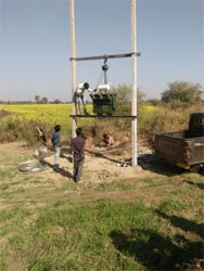 Farmer Ajit Jatav of Shivpuri district gets power connection