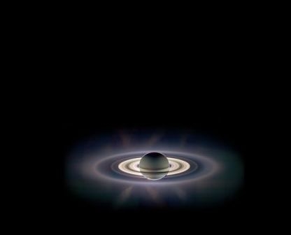 Due to rings on the planet Saturn, the 'delusion' of solar eclipse occurs all the time 