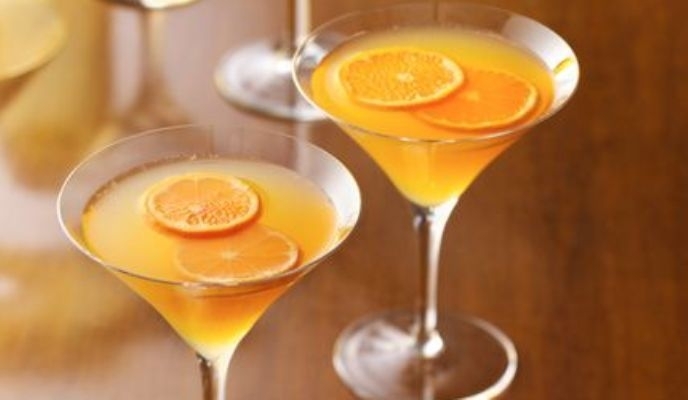 Clementine Orange Flavored Vodka Cocktail