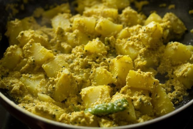 Aloo posto from West bengal, Kolkata