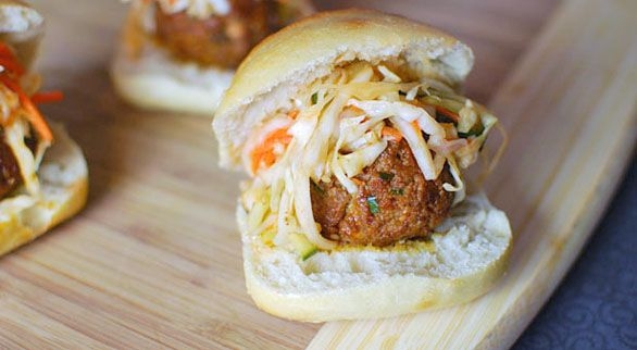 Korean Meatball Sliders