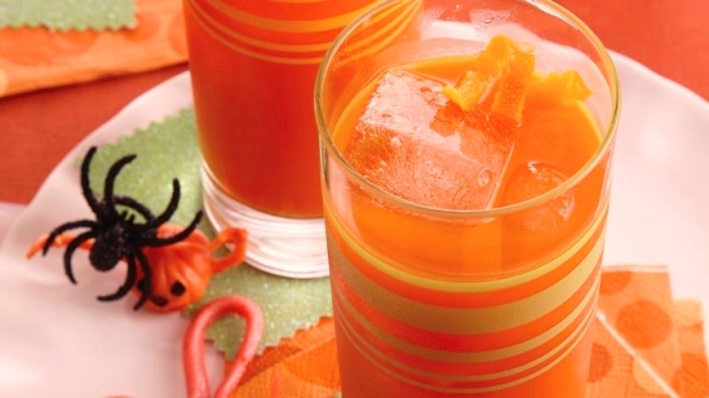 Orange-Carrot Juice Halloween Cocktail