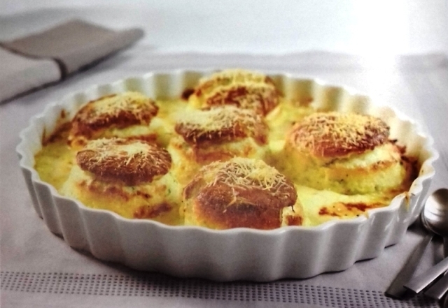 Swiss double cheese soufflés