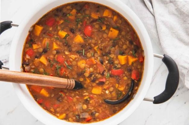Sweet Potato Lentil Chili
