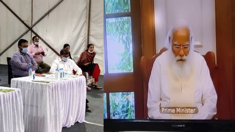 PM Modi virtually views PM Awas Yojana’s light house project under construction in Indore