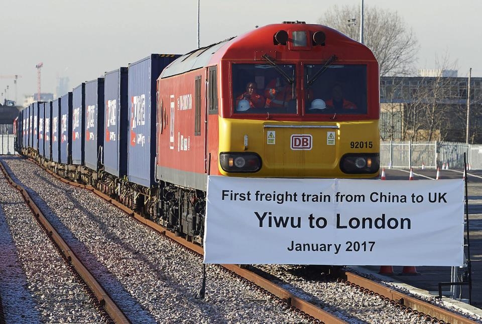  First China-Britain freight train completes round trip 