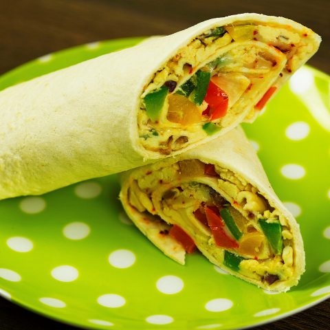 Scrambled Egg Tortilla Wraps