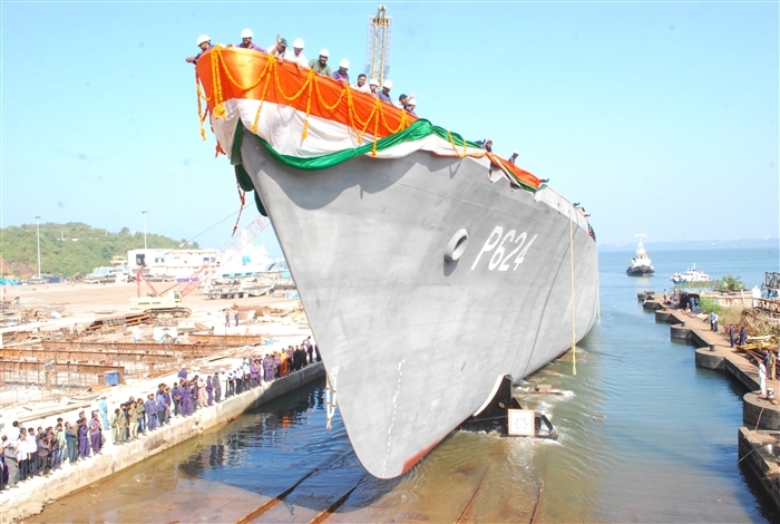  Sri Lanka Navy OPV launched at Goa Shipyard 