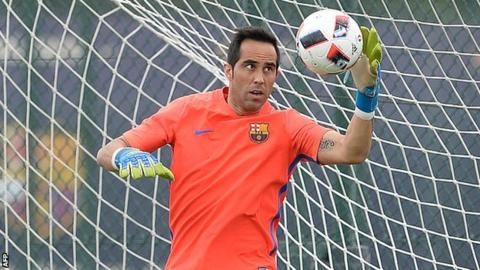  Calf injury rules out Man City keeper Claudio Bravo for rest of season 