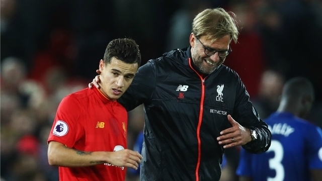  Liverpool coach Klopp rules out sale of Coutinho 