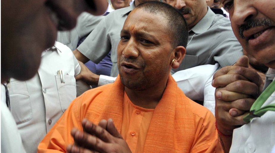  Yogi Adityanath visits village of slain BSF trooper 