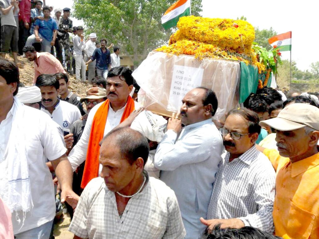 MoS Lal Singh Arya pays tribute to CRPF braveheart